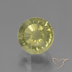 Apatita Amarelo claro médio Natural 2.14ct, Redondo, VVS-VS