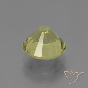 Apatita Amarelo claro médio Natural 2.14ct, Redondo, VVS-VS