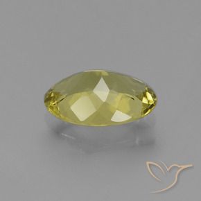 Apatita amarelo natural 1,49ct, corte oval, VS
