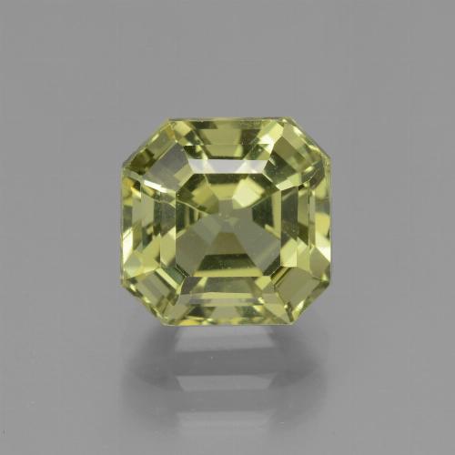 Apatita verde natural 3,43ct, corte esmeralda, VS