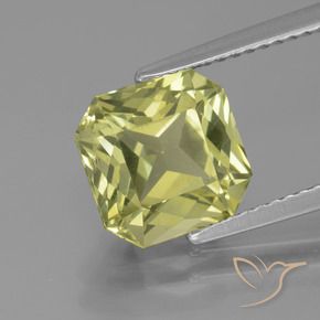 Apatita Amarelo esverdeado Natural 3.67ct, Corte Octógono / Esmeralda, VS