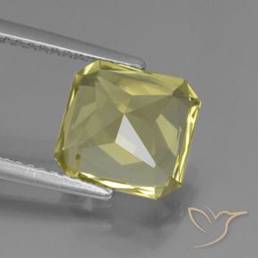Apatita Amarelo esverdeado Natural 3.73ct, Corte Octógono / Esmeralda, VVS-VS