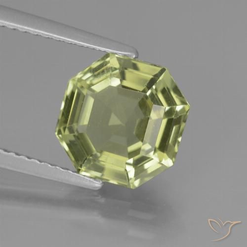 3.16ct Natural Verde amarelado Apatita, Corte Esmeralda, VS