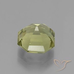 Apatita Verde amarelado Natural 3.86ct, Corte Octógono / Esmeralda, VS