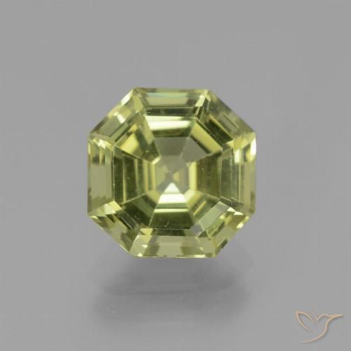 3.59ct Natural Luz verde Apatita, Corte Esmeralda, VVS-VS