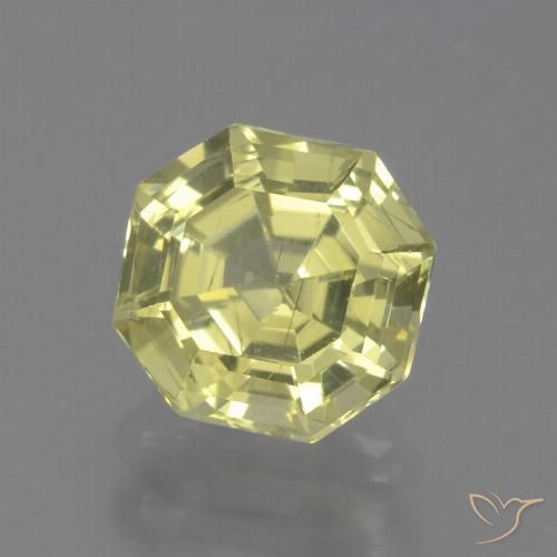 1.63ct Natural Limão amarelo Apatita, Corte Esmeralda, VS