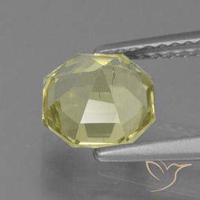Apatita Limão amarelo Natural 1.63ct, Corte Octógono / Esmeralda, VS