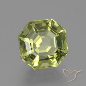 Apatita amarelo médio Natural 2.28ct, Corte Octógono / Esmeralda, VVS-VS