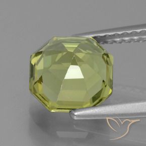 Apatita amarelo médio Natural 2.28ct, Corte Octógono / Esmeralda, VVS-VS