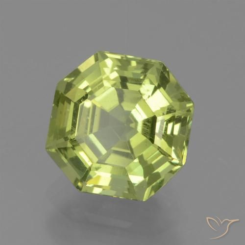 1.94ct Natural Luz amarela Apatita, Corte Esmeralda, VS