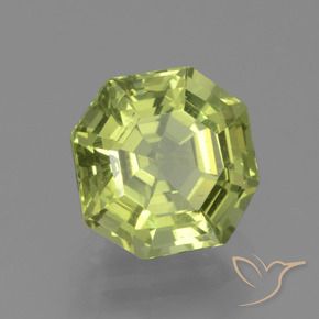 Apatita Luz amarela Natural 1.94ct, Corte Octógono / Esmeralda, VS
