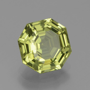 Apatita amarelo médio Natural 2.43ct, Corte Esmeralda, VS