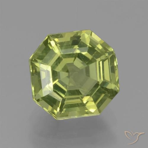 2.23ct Natural Limão amarelo Apatita, Corte Esmeralda, VS