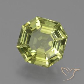 Apatita Amarelo verde Natural 1.91ct, Corte Octógono / Esmeralda, VS