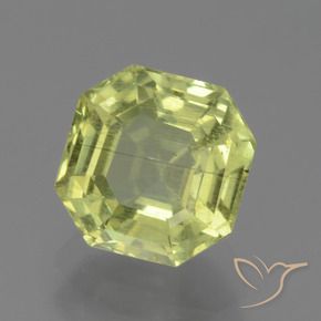 Apatita Luz amarela Natural 2.24ct, Corte Octógono / Esmeralda, VS-SI