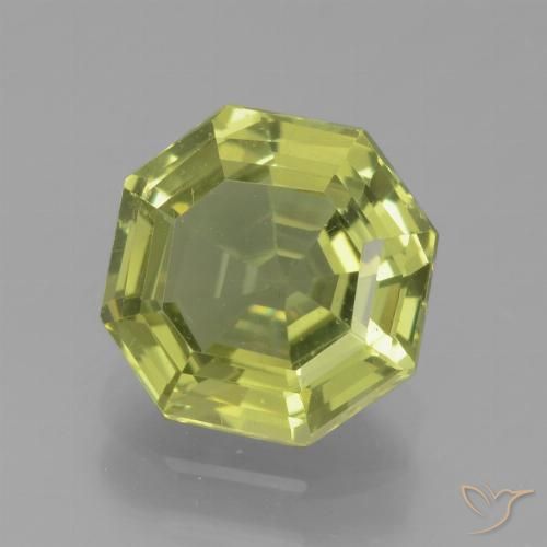 2.02ct Natural amarelo médio Apatita, Corte Esmeralda, VVS-VS