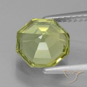 Apatita amarelo médio Natural 2.02ct, Corte Octógono / Esmeralda, VVS-VS
