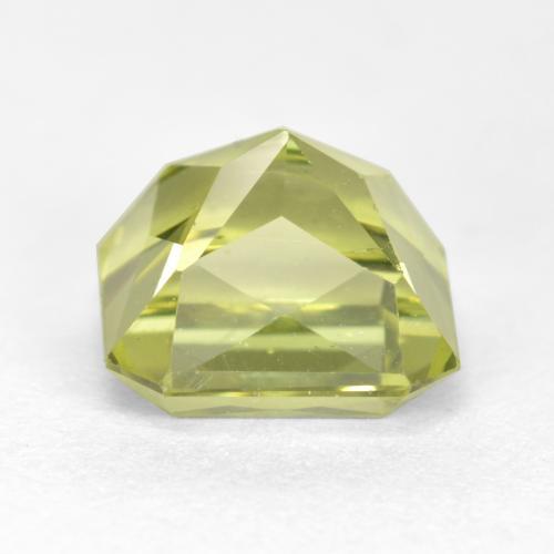 Apatita amarelo natural 3,06ct, corte esmeralda, VS