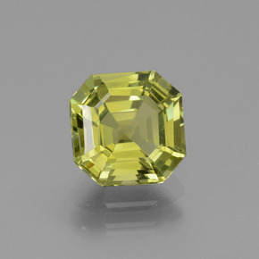 Apatita amarelo natural 2,31ct, corte esmeralda, VVS-VS