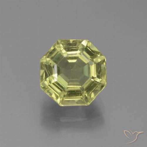 2.81ct Natural Verde amarelo Apatita, Corte Esmeralda, VS
