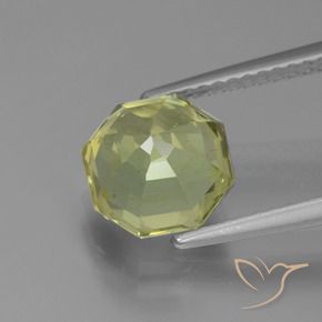 Apatita Verde amarelo Natural 2.81ct, Corte Octógono / Esmeralda, VS