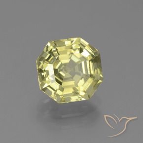 Apatita Amarelo esverdeado Natural 2.43ct, Corte Octógono / Esmeralda, VS