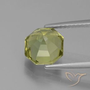 Apatita Verde amarelo Natural 2.54ct, Corte Octógono / Esmeralda, VS