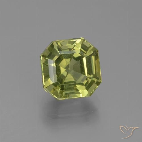 2.66ct Natural Verde oliva Apatita, Corte Esmeralda, VS
