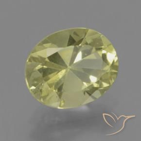 Apatita amarelo médio Natural 2.08ct, oval, VS