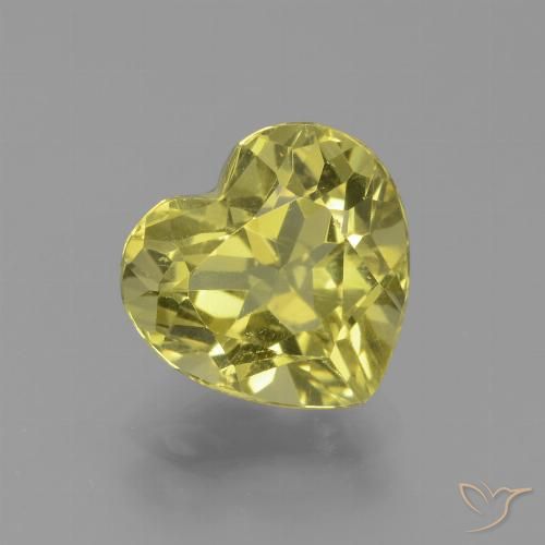 2.27ct Natural Ouro Terroso Apatita, Coração, VVS-VS
