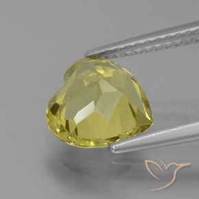 Apatita Ouro Terroso Natural 2.27ct, Coração, VVS-VS