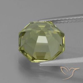 Apatita amarelo médio Natural 4.29ct, Corte Octógono / Esmeralda, VS