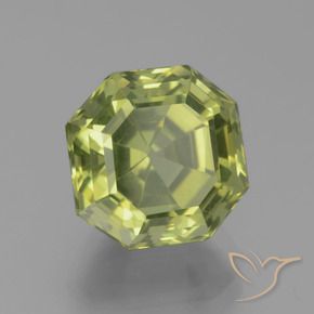 Apatita Verde Floresta Claro Natural 5.75ct, Corte Octógono / Esmeralda, VVS-VS