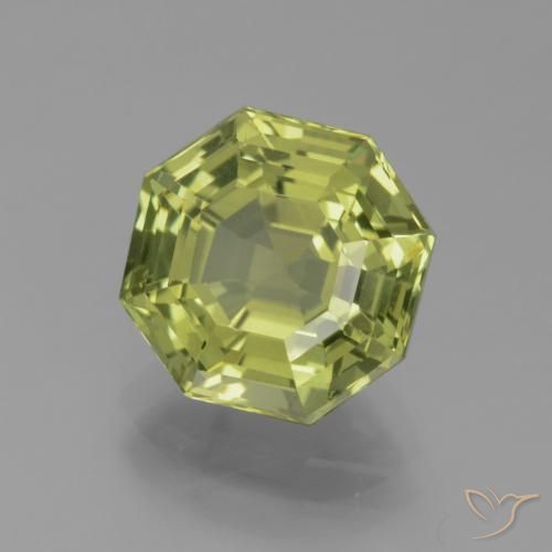 Apatita Verde Terroso Claro Natural 4.05ct, Corte Octógono / Esmeralda, VVS-VS