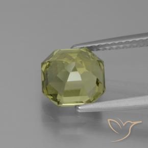 Apatita Amarelo esverdeado Natural 2.47ct, Corte Octógono / Esmeralda, VS