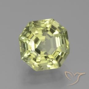 Apatita Amarelo verde Natural 2.66ct, Corte Octógono / Esmeralda, VS