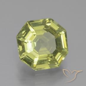 Apatita Verde amarelo Natural 2.13ct, Corte Octógono / Esmeralda, VS