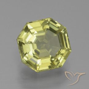 Apatita amarelo médio Natural 2.15ct, Corte Octógono / Esmeralda, VS