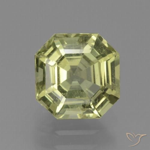 2.23ct Natural amarelo médio Apatita, Corte Esmeralda, VS