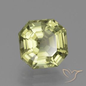 Apatita amarelo médio Natural 2.23ct, Corte Octógono / Esmeralda, VS