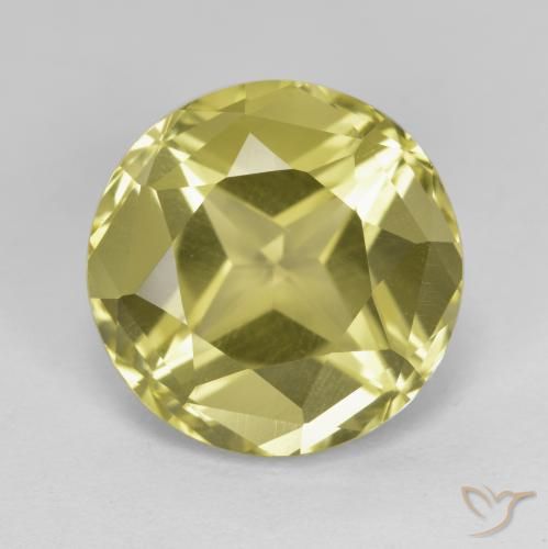 6.71ct Natural Amarelo claro Apatita, Redondo, VVS-VS