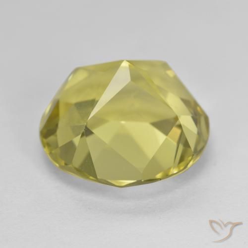 Apatita Amarelo claro Natural 6.71ct, Redondo, VVS-VS