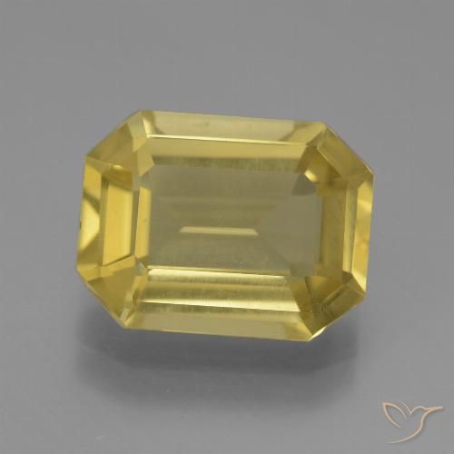 4.84ct Natural Amarelo Dourado Claro Apatita, Corte Esmeralda, VVS-VS