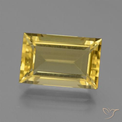 4.58ct Natural Amarelo Dourado Claro Apatita, baguete, VS