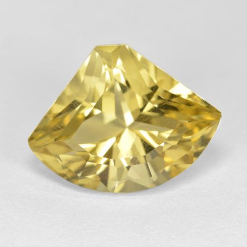 Apatita amarelo natural 5,84ct, forma extravagante, VVS-VS