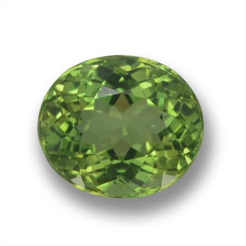 Apatita verde natural 2,05ct, corte oval, VS