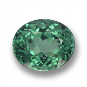 Apatita verde natural 2,16ct, corte oval, VS-SI