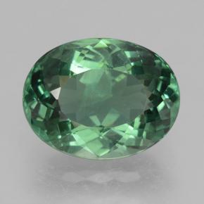 Apatita verde natural 3,49ct, corte oval, VS-SI