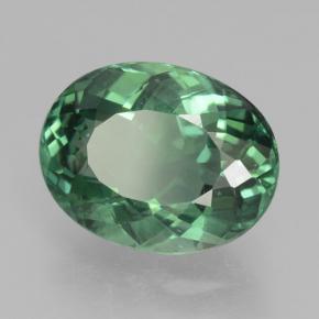 Apatita verde natural 3,49ct, corte oval, VS-SI
