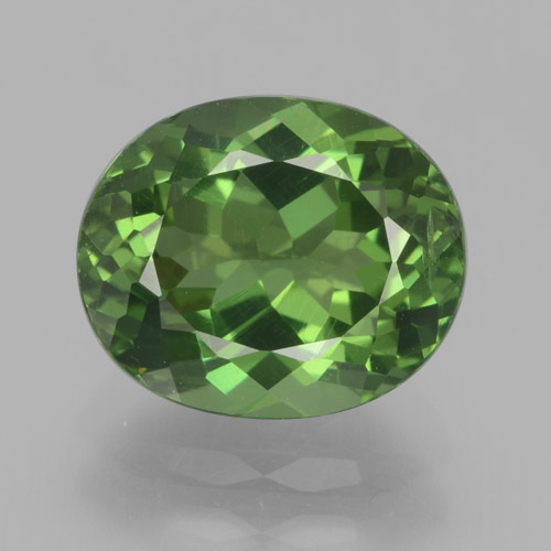 Apatita verde natural 2,62ct, corte oval, VS-SI